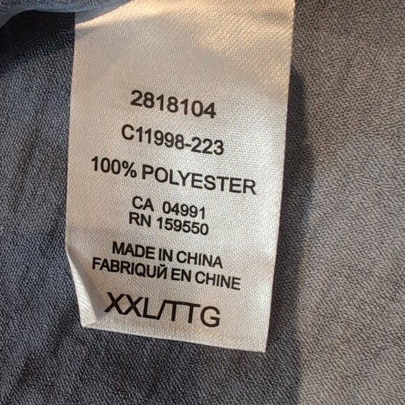 XXL - Dalia Long Sleeve Crepe Blouse Blue - Picture 6 of 6